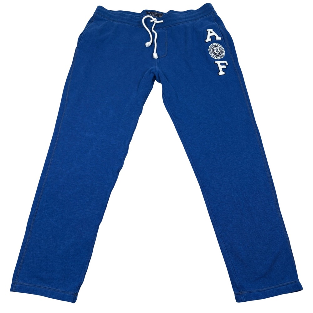 Abercrombie & Fitch Sweatpants Mens XL Royal Blue Y2K Preppy Athleisure Cozy